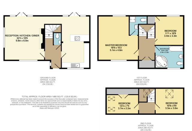 Floorplan of 83 Rucklers Lane, Kings Langley, Hertfordshire