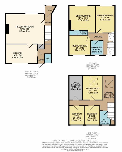 Floorplan of 338 Lionel Road North, Brentford, Middlesex