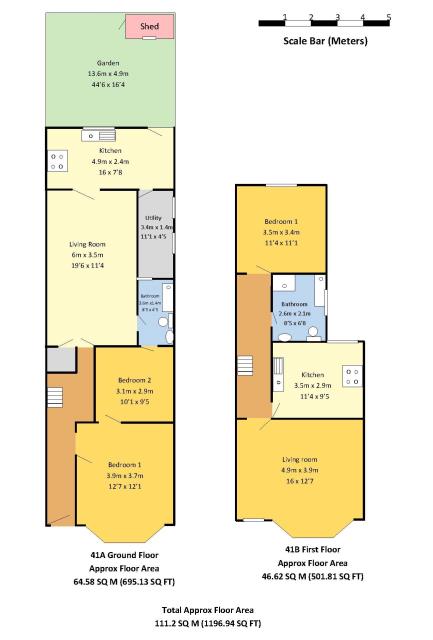 Floorplan of 41 Handsworth Road, Tottenham, London