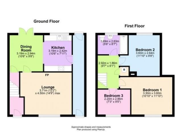 Floorplan of 37 Oulton Way, Watford, Herts