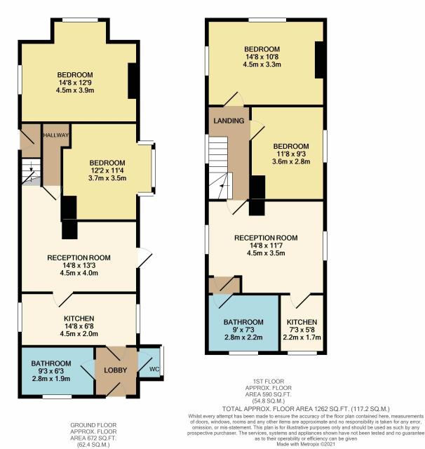 Floorplan of Misty Blue, 30a High Street, Cranford, Middlesex