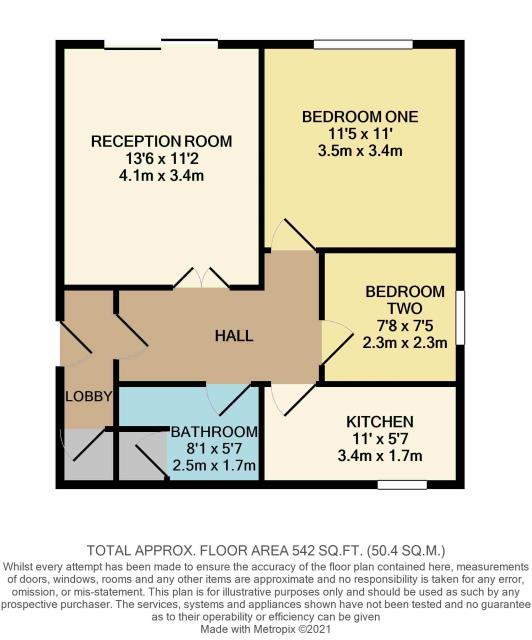 Floorplan of Flat 1, 7 Gobbitts Yard, Woodbridge, Suffolk