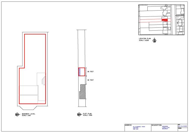 Floorplan of Basement At 46 Avondale Road, Croydon