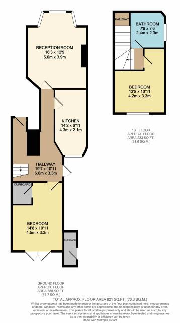 Floorplan of 25a Siddons Road, London