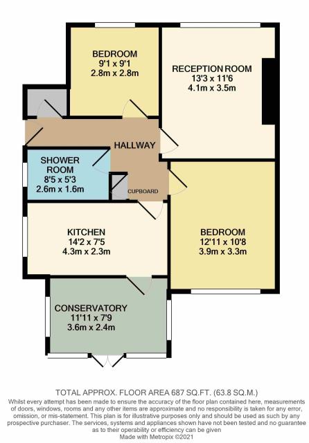 Floorplan of 55 Mimosa Road, Hayes, Middlesex