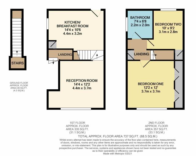 Floorplan of 1 St David's Close, Iver Heath, Bucks