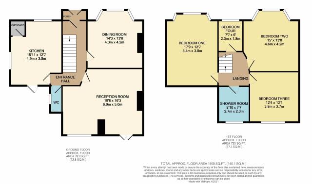 Floorplan of 6 Woodberry Way, Chingford, London