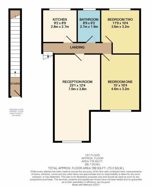 Floorplan of 7 Westfield Court, 121 Byfleet Road, New Ham, Addlestone