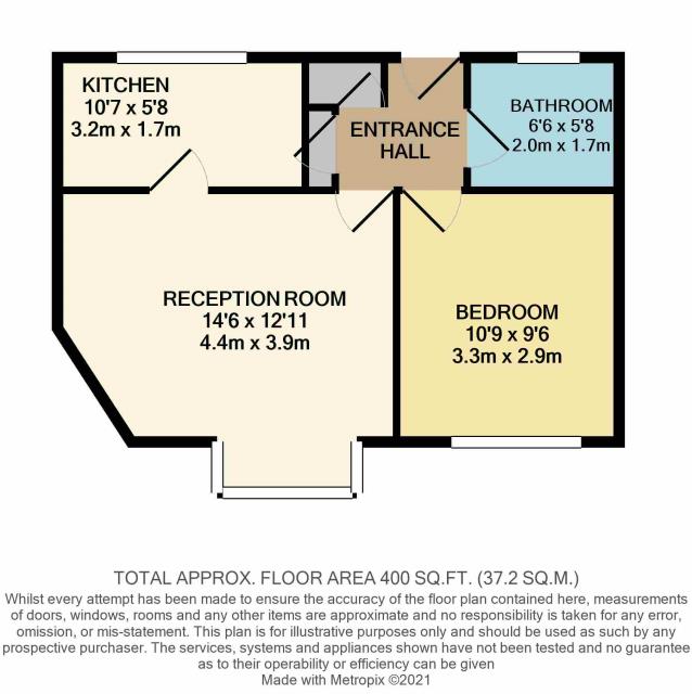 Floorplan of Flat 5 1a Hyde Court, Orchard Road, Hounslow