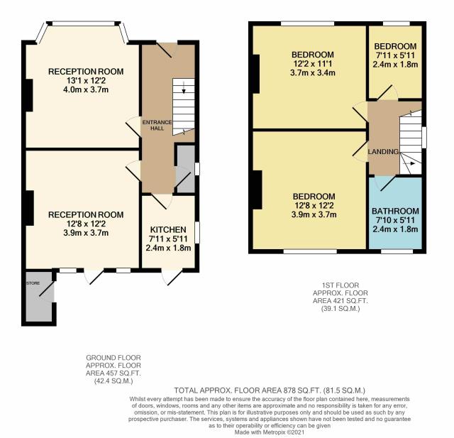 Floorplan of 218 Nestles Avenue, Hayes, Middlesex