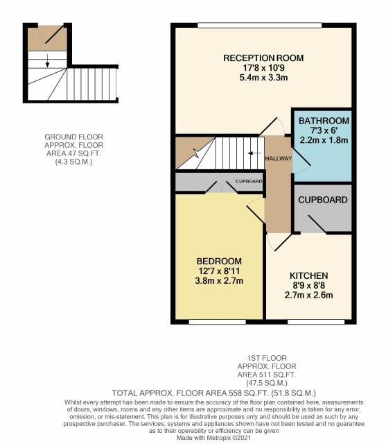 Floorplan of 31 Minton Mews, West Hampstead, London