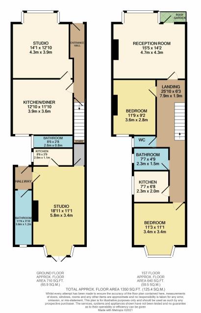 Floorplan of 60a Mill Hill Road, Acton, London