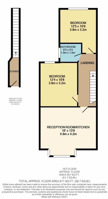 Floorplan of 232a Greenford Avenue, Hanwell, London