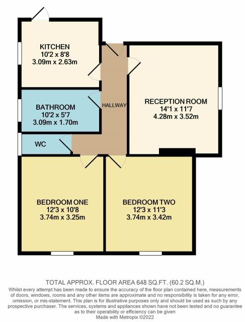 Floorplan of 39 Welsby Court, Eaton Rise, Ealing