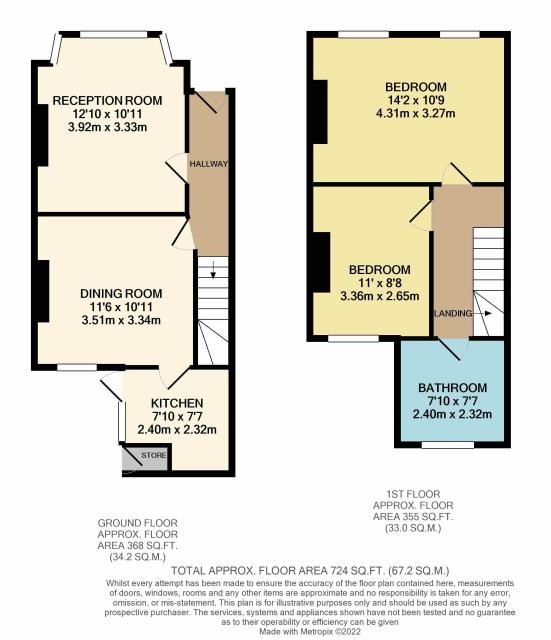 Floorplan of 4 Laurel Bank Road, Enfield, Middlesex