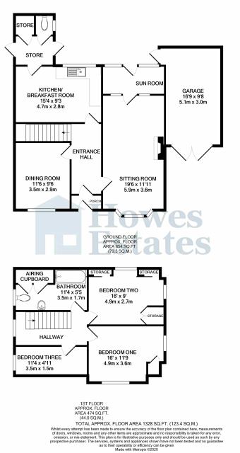 Floorplan of 82 Crediton Road, Okehampton, Devon