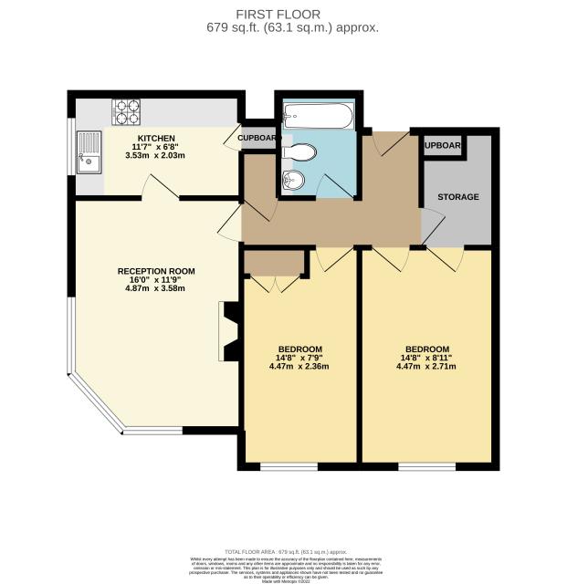 Floorplan of 39 Riverside Close, Hanwell, London