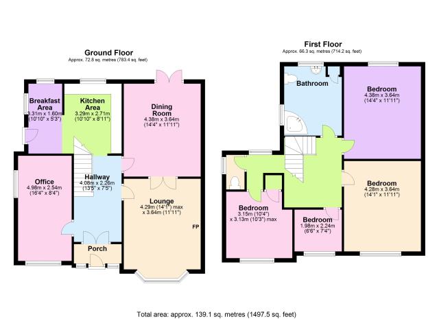 Floorplan of 14 Langley Road, Langley, Berkshire